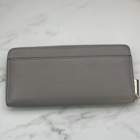 Kate Spade wallet pebbled leather zip gold hardware pockets accessory bag - Picture 12 of 15